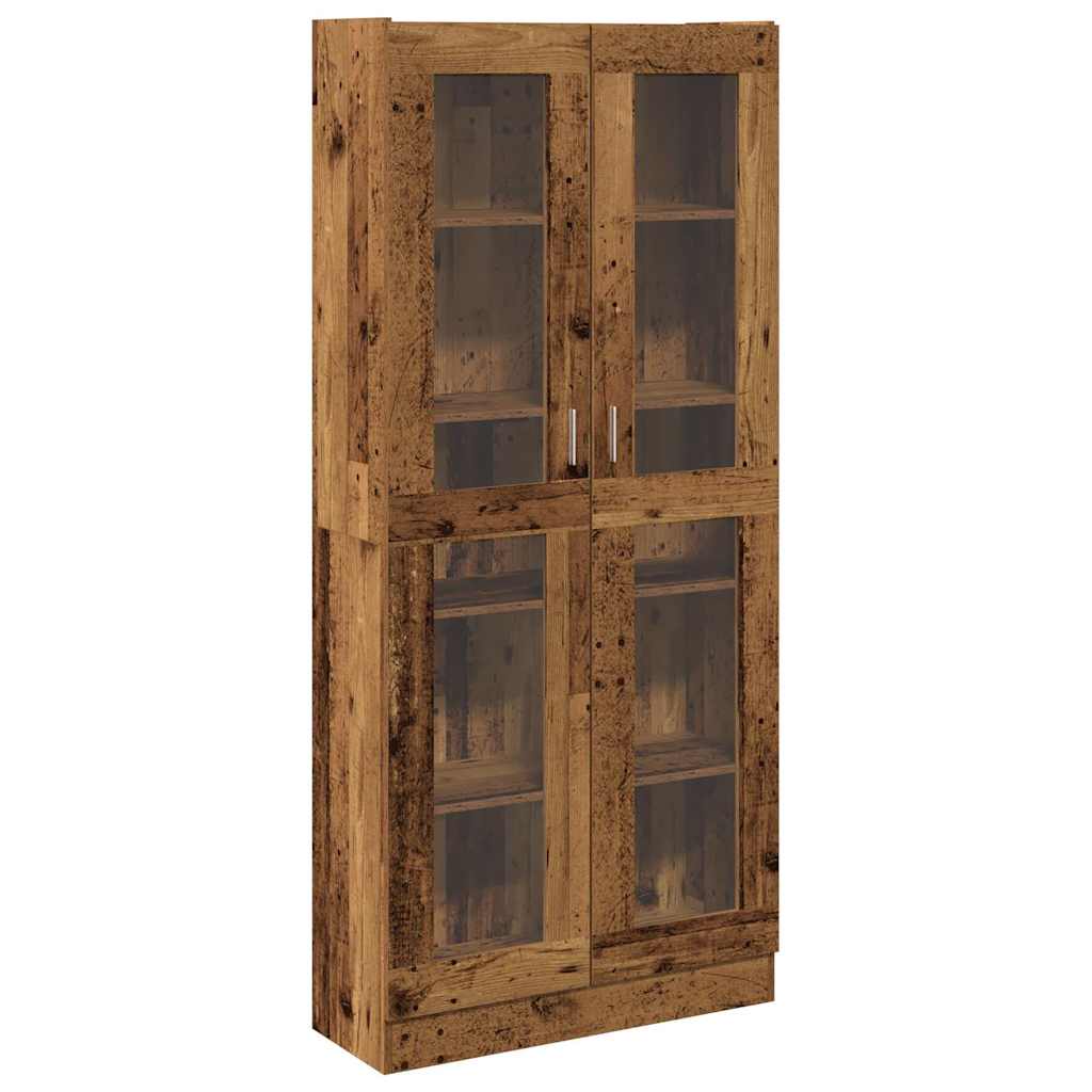 Highboard with Vintage Wood Look 82.5 x 30.5 x 185 cm Engineered Wood