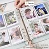 PU Leather Binder Notebook a5 Photocard Binder Kpop Idol Photocards Holder  Photo Card Supplies