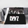 Вязаное одеяло DayZ Shooting Game Атака зомби Пушистое плед-покрывало Постельное белье Диван Портативное легкое Покрывала Дышащее