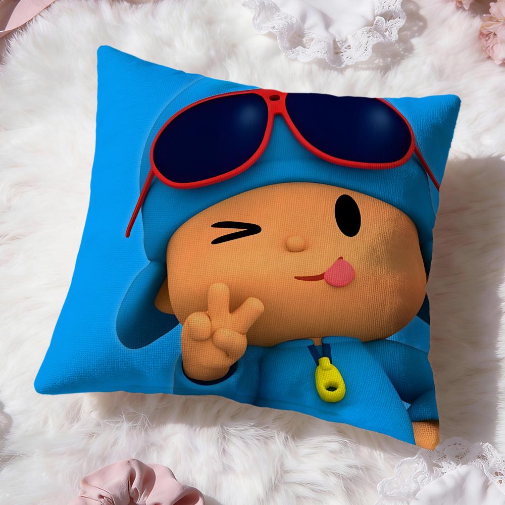 Милая мультяшная наволочка P-Pocoyo Премиум-комфорт Двусторонняя наволочка - Дизайн «Два в одном» для любой комнаты и салона автомобиля