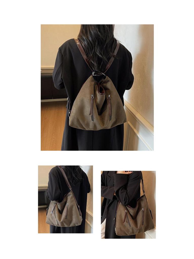 Винтажная сумка-тоут большой вместимости 2025: Стильная, Универсальная Сумка для Женщин - Ношение на Одном Плече и Через Плечо