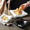 Creative Ceramic Salad Plate Kitchen Tableware Dinner Plate Pasta Steak Dessert Plate Pillow Shaped Dessert Bowl Salad Bowl