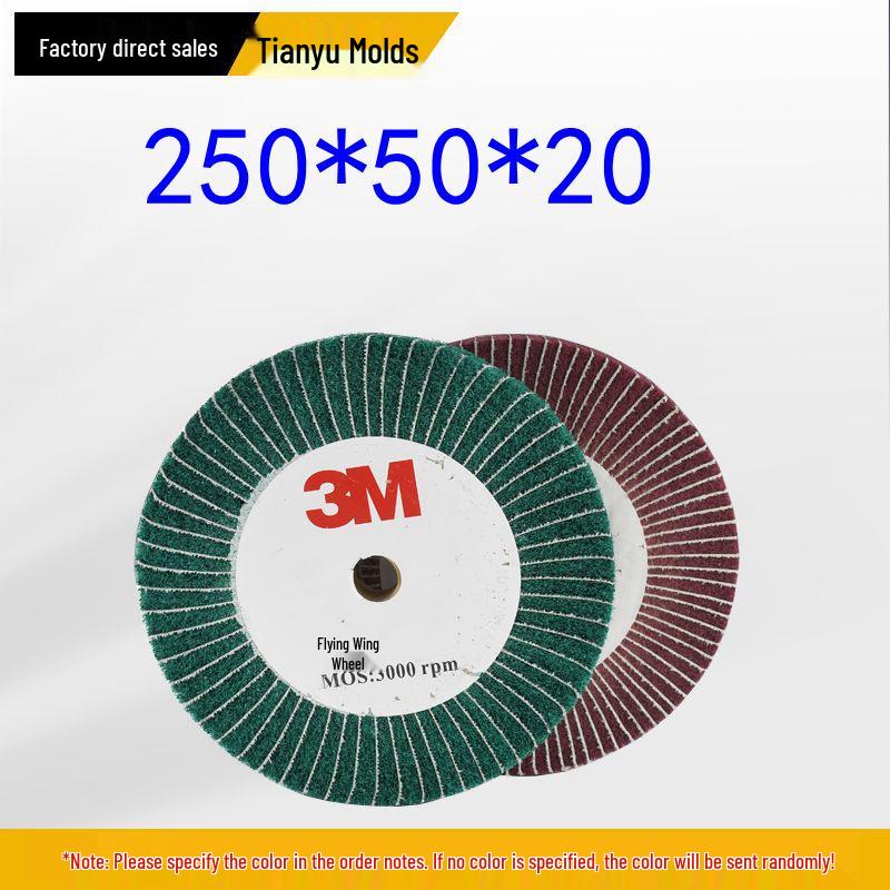 Scotch-Brite Stainless Steel Flap Scouring and Polishing Wheel - Red, Green, Grey Fiber