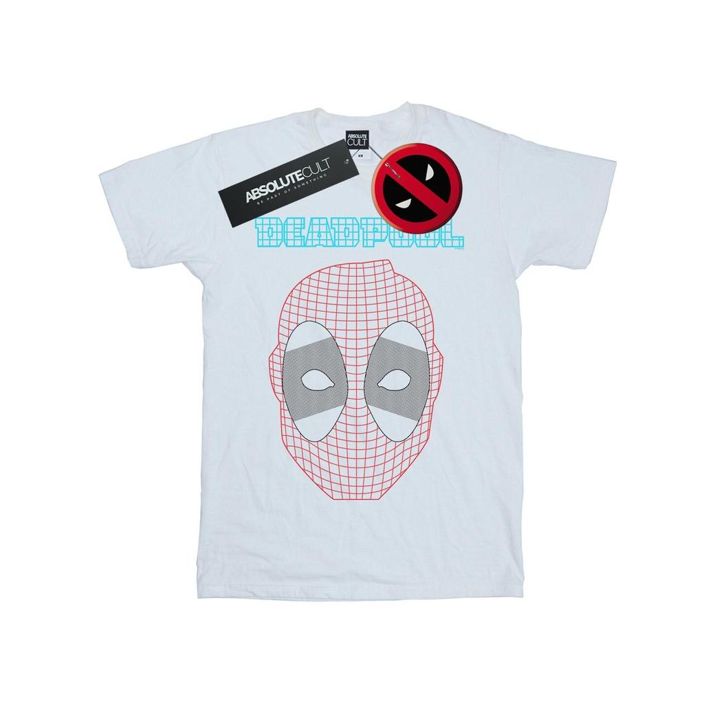 Marvel Mens Deadpool Mesh Head T-Shirt