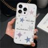 Силиконовый чехол со звездами для iPhone 16/15/14/13/12/11 Pro Max/Mini - Ультратонкий, тонкий, защищающий от царапин и падений, Модный подарок