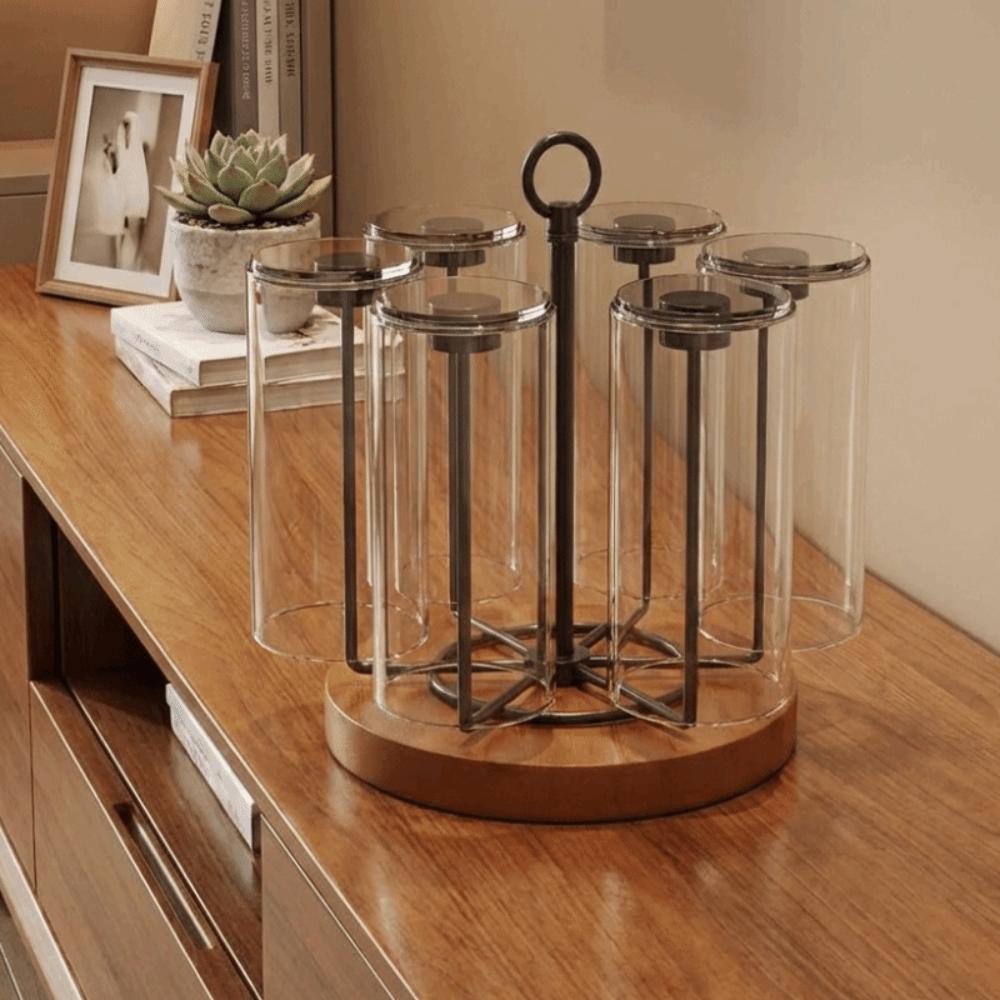 Non-Slip Upside Down Cup Holder Large Capacity Glass Cup Storage Rack Mug Storage Rack  Home