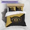 Manchester United FC Printed 3PCS Bedding Set Breathable Duvet Cover with Pillowcases Decorative Bed Linen for Bedroom Home