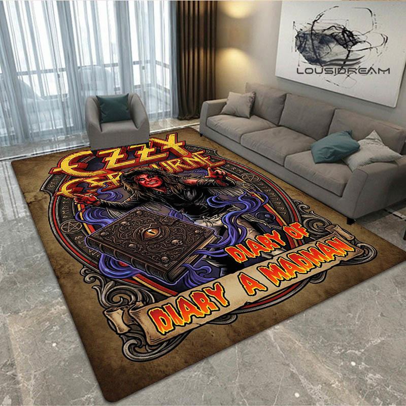 Ozzy osbourne printed carpet Living room bedroom non-slip carpets Yoga mat door mat Outdoor carpet kawaii rug birthday gift