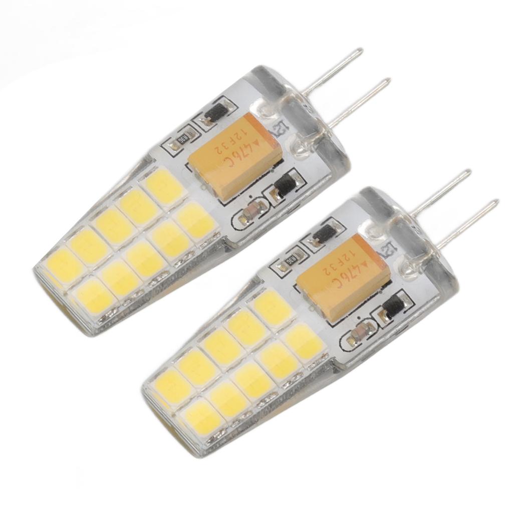 2 шт. G4 светодиодная лампа 12 В 2 Вт белый свет энергосберегающая светодиодная лампа для офиса, зала, бара, дома