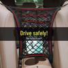 Car Seat Back Childproof Storage Net and Protective Barrier