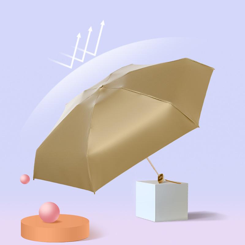 New 14cm Ultra-light Compact Mini Folding Vinyl Umbrella Sunscreen Umbrella Sun Clear Rain Pocket Capsule Umbrella