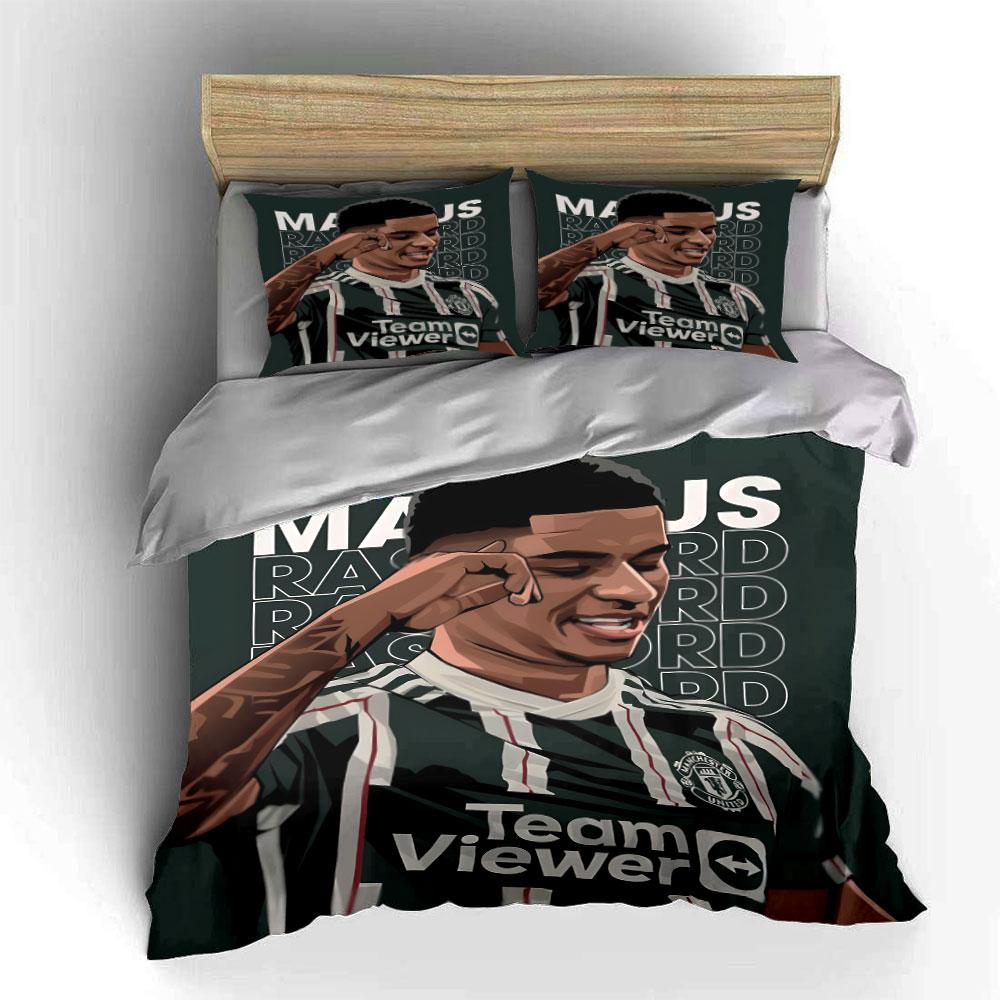 Athlete, text, Manchester United. Bedding sets Duvet cover sets Duvet covers Pillowcases(1* Duvet Cover 2* Pillowcases without duvet insert)