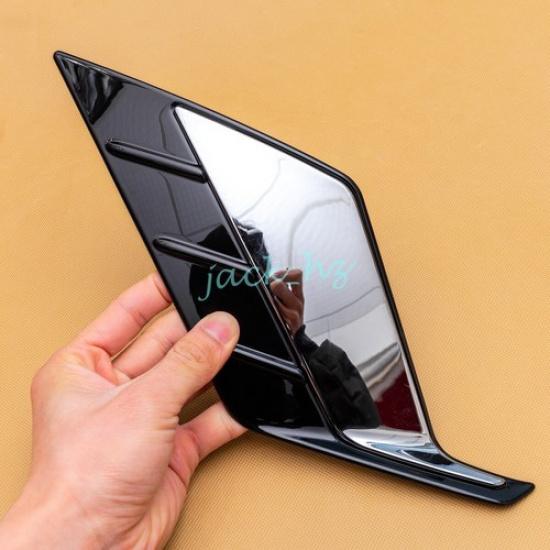 For Toyota Corolla Cross Rear Bumper Reflector Fog Light Cover Trim Chrome Black