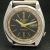 Б/У ВИНТАЖНЫЕ ЧАСЫ SEIKO 5 AUTOMATIC 7009A ЯПОНИЯ МУЖСКИЕ ЧАСЫ С ЧЕРНЫМ ЦИФЕРБЛАТОМ a435053-2 R122-a435053