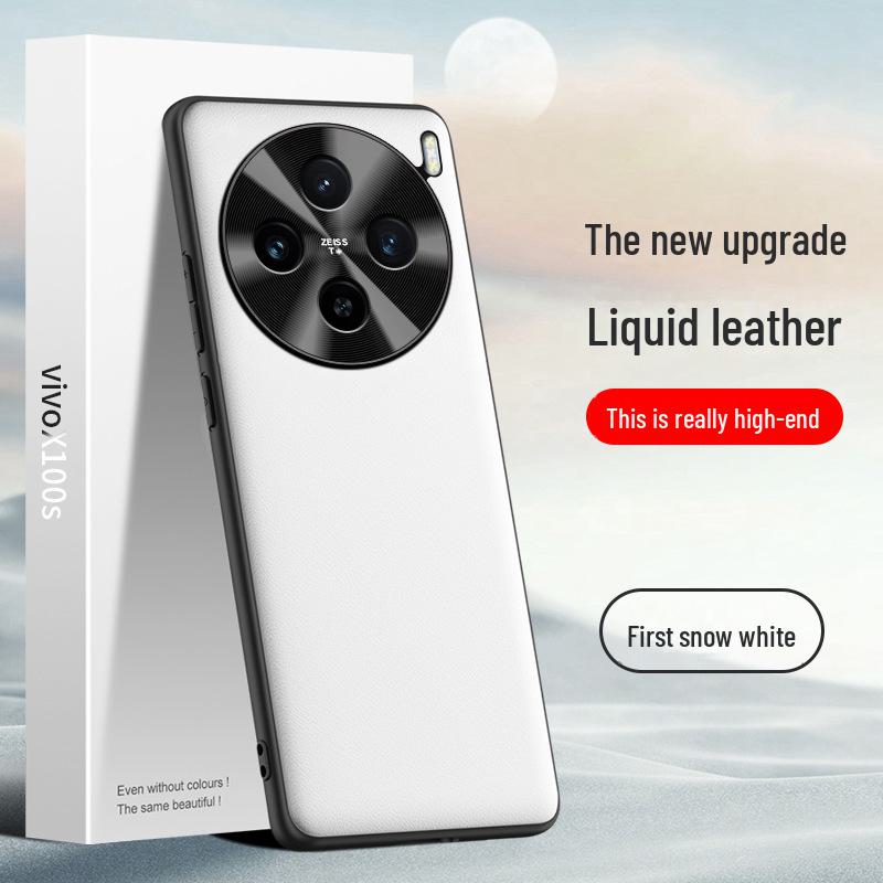 Чехол для телефона VivoX100s из жидкой кожи - Противоударный, Защищающий от загрязнений, Защитная накладка
