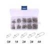 200PCS Quick Change Fishing Snap Pin Connector 0# 1# 2# 3# 4# Fishing Link Rigs  Carp Fishing