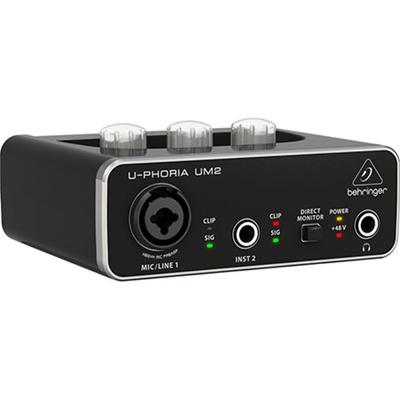 Behringer 2 входа 2 выхода USB аудио интерфейс черный UM2 1-канальный U-PHORIA