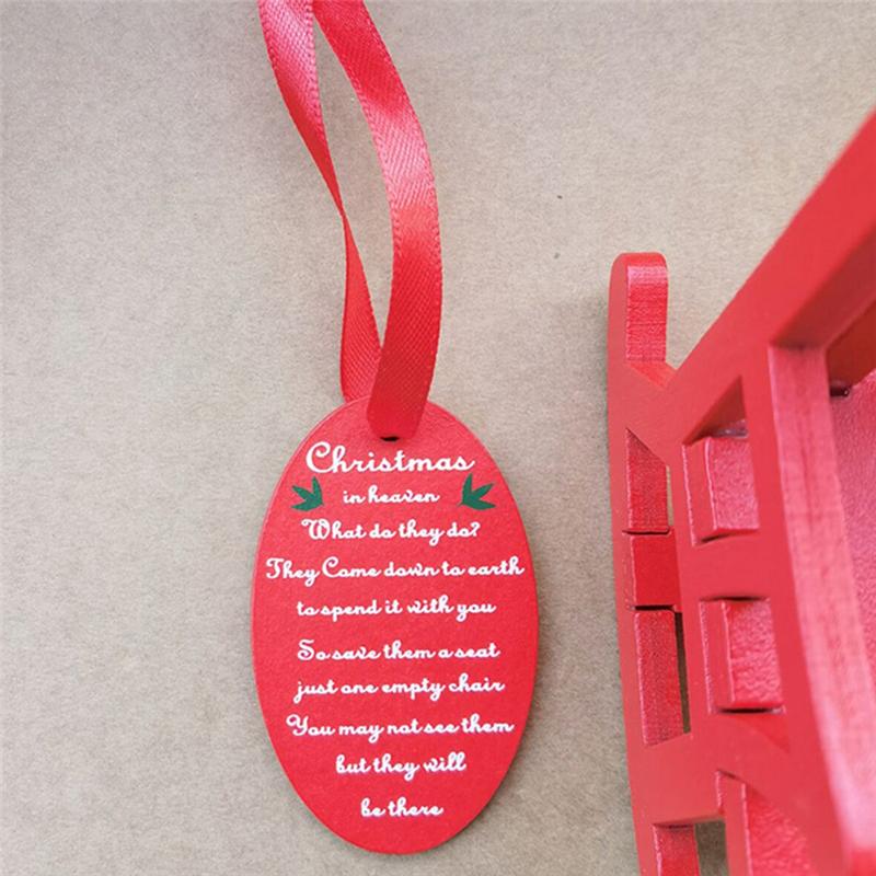 Good-Mini Rocking Chair Ornament Rocking Rocking Chair Model Toy Scene Decorated With Christmas Decorations