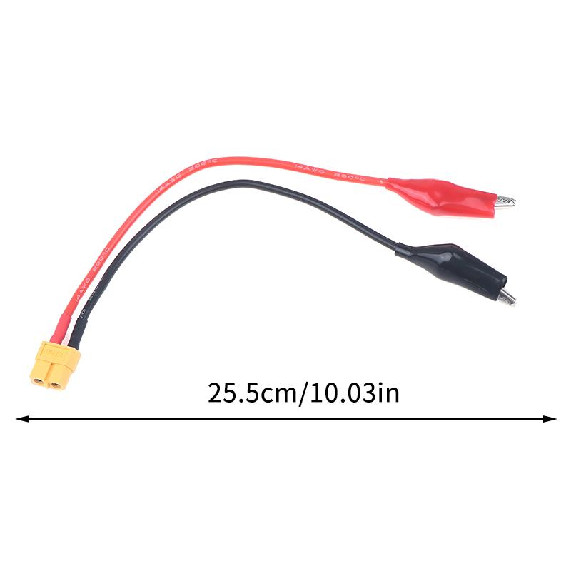 Xt60 Connector Cable Alligator Clips For Measure Tool Skyrc Nc2500 Pro Motor Run-In Line 14Awg Power Connection Cable