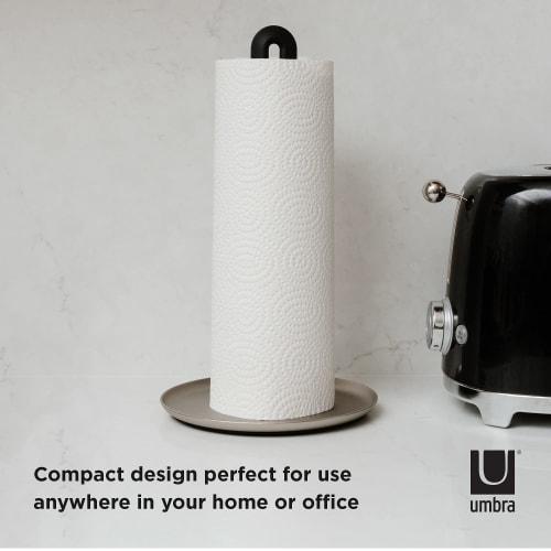 Umbra Kitchen Paper Holder, Kitchen Storage, Kitchen Paper Holder, Vertical Storage, Space-Saving, 175 x H310mm, Umbra Keyhole, 21005264047, Nickel
