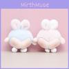 White Cute Blue Pink Rabbit Butt Plush Keychain For Children Gift And Collecting