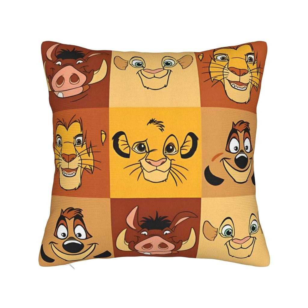 Lion King Simba Square Pillow Case Polyester Throw Pillow  , Novelty Pillowcover Home Decor