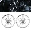 1 Set Motorcycle Skull Speaker Trim Cover for Electra Glides Street Glides Trikes 1996-2013 4-1/2" Grill Covers