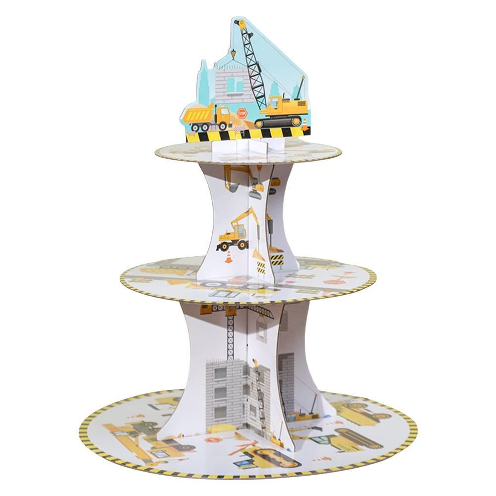 3D Cupcake Holder Crane Model Construction Birthday Party Supplies  Construction Theme