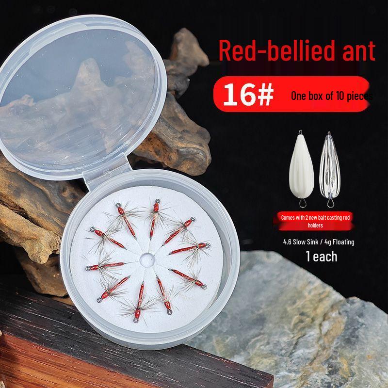 2026 Red-bellied Ant Mosquito Lure Hook for Fly Fishing