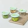 Мини стеклянные контейнеры для хранения продуктов Hualuofuxiang, пригодные для микроволновой печи