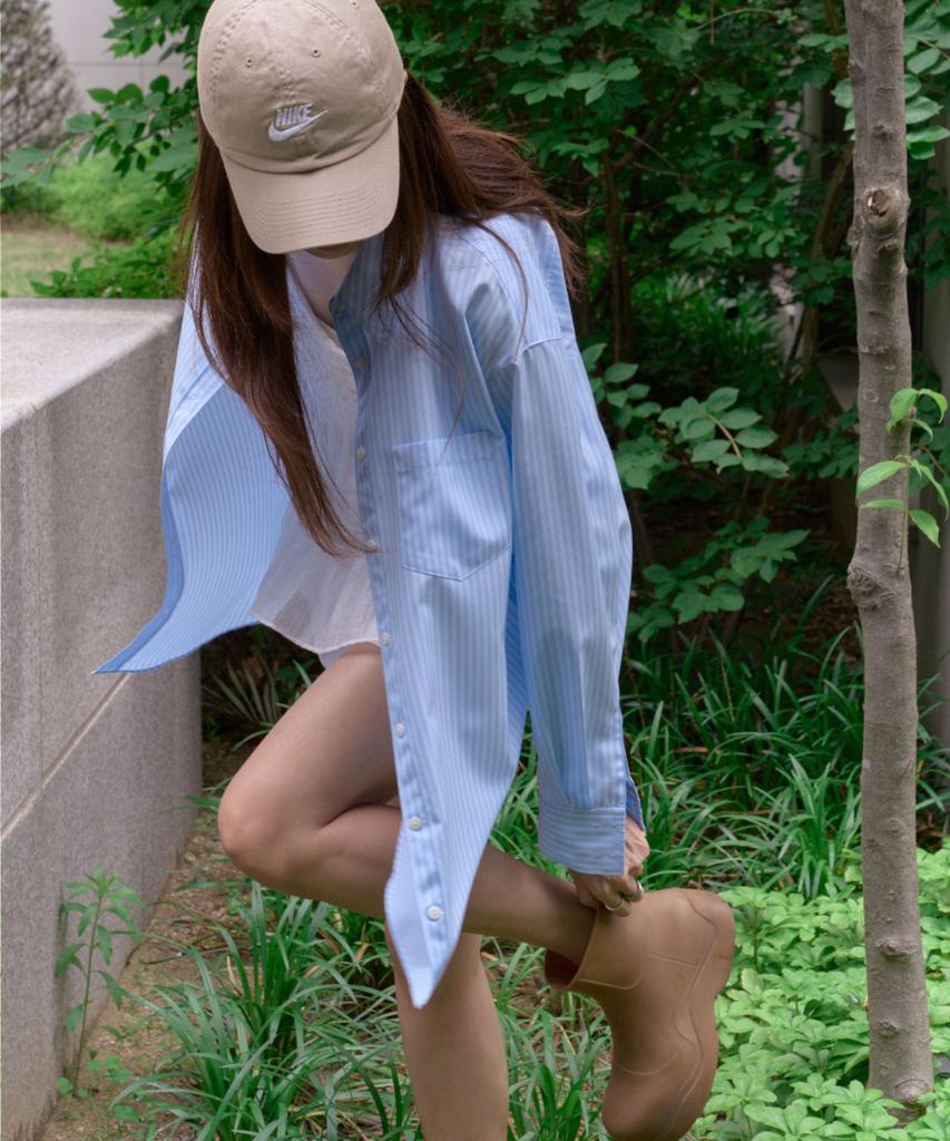MONDAYFLOW Vacation Two-Way Shirt_Light Blue