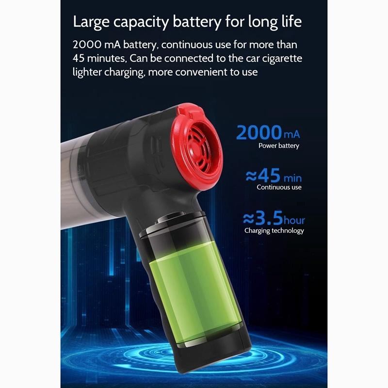 150 Вт Многофункциональный беспроводной автомобильный пылесос Мощный ручной пылесос для дома и автомобиля двойного назначения Мини