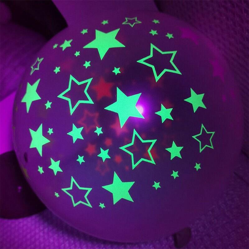 10pcs Neon Decor Creativity Glow In the Dark Non-toxic Night Birthday Party Fluorescent Balloons
