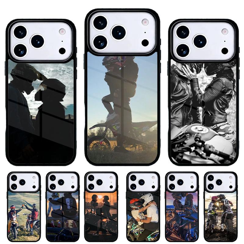 Чехол для телефона Motocross Dirt Bike MX Love для iPhone 17 Air 16e 15 14 13 Pro Max Задняя крышка для 12 11 Pro Coque