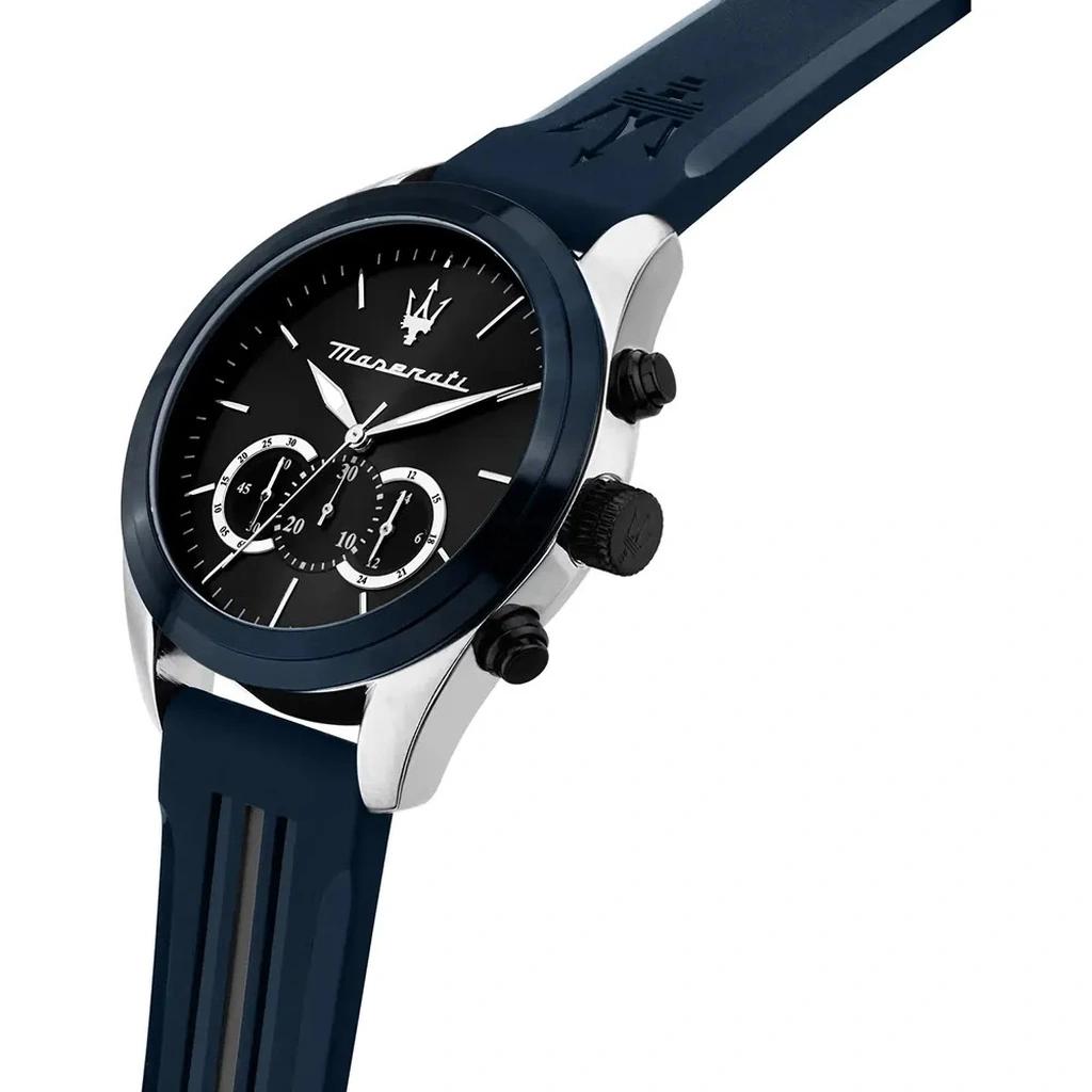 Maserati Часы мужские Traguardo Chronograph Ремешок из каучука Черный циферблат "солнечные лучи" Кварцевые R8871612046 100М