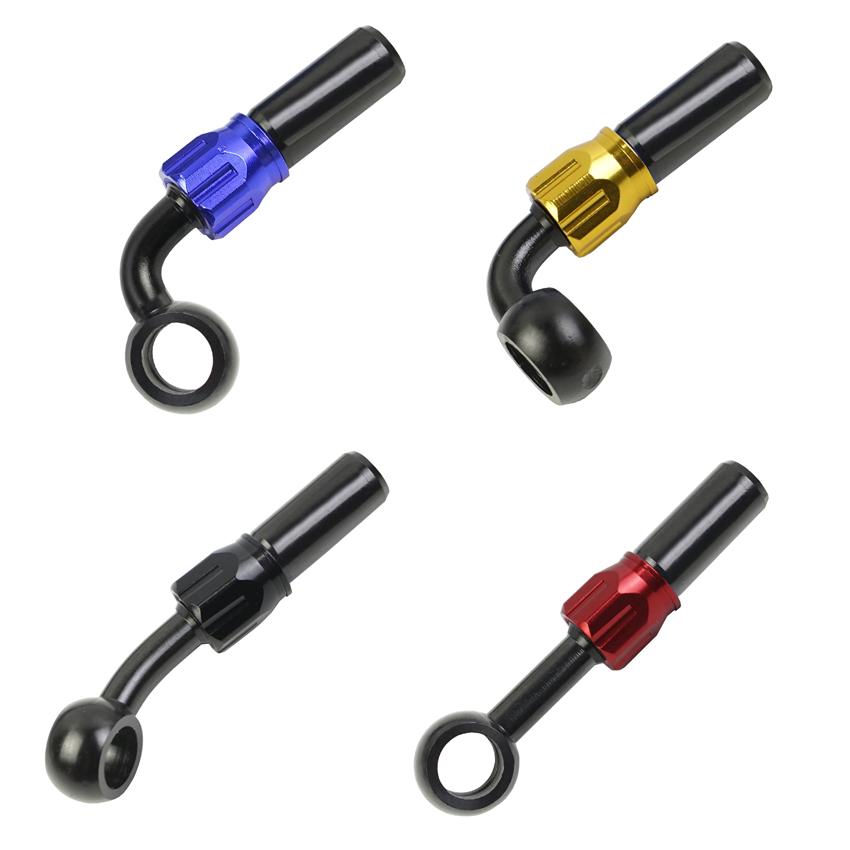 Тормозной фитинг-банджо, алюминиевый мотогидравлический усиленный тормозной масляный шланг сцепления AN3 для мотоцикла, квадроцикла, мотоцикла, багги