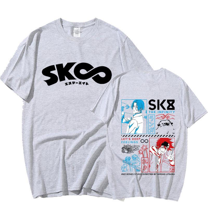 Крутая футболка Sk8 The Infinity Летняя Унисекс Японское аниме Футболки Снежная Тень Реки Джо Черри Адам Мия Харадзюку Унисекс Топы