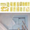 Landscape Templates Ruler Set Architecture Plastic Measuring Symbols Stencil Geometry Measuring Bathroom and Kitchen Floor