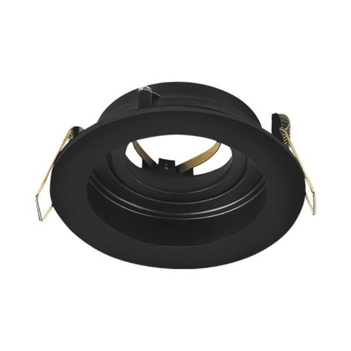 Support de spot Beta R3 rond noir MR16 GU10/GU5.3