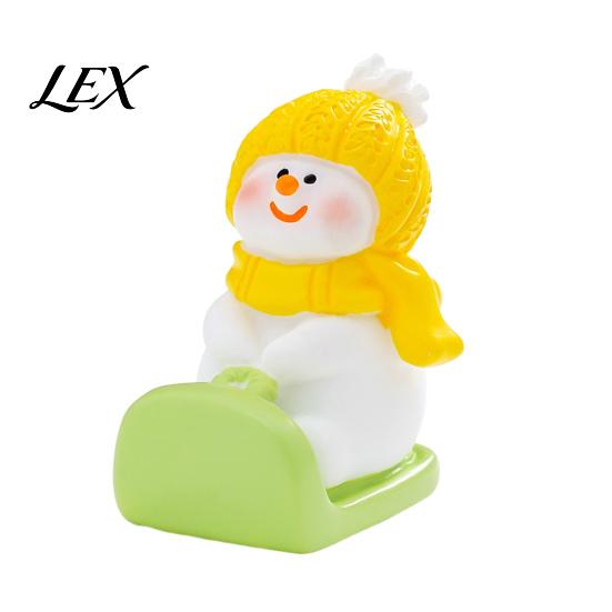 Christmas Gift for Kids Mini Snowman Figurine, Skiing Dolls, Small Desktop Car DIY Micro Landscape Accessories Dashboard Figurines, Ornaments