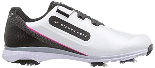 Mizuno Мужские гольф-туфли Nexlite SL BOA, Бело-черные, Размер 25.0 см, 3E