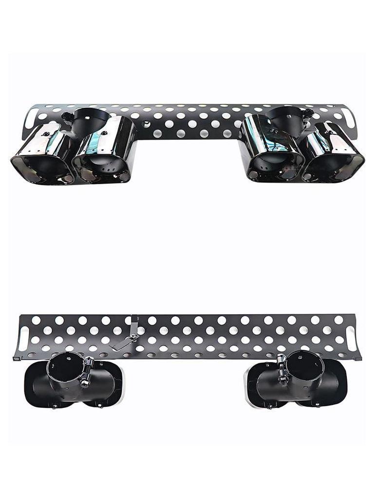 Gloss Black Quad Outlet Tailpipe for 2020-2024 Land Rover Defender