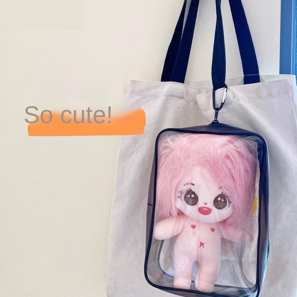 Thicken Doll Outing Storage Pouch PVC Cosmetic Bag Multifunction Doll Display Bag Girl