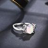 Кольцо из стерлингового серебра 925 пробы с дизайном листьев дерева, натуральный эфиопский опал овальной формы 6*8 мм, настоящее драгоценное украшение для женщин, подарки для предложения
