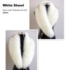 Women Winter Scarf Cozy Fuzzy Imitation Solid Color Fur Soft Lightweight Thickened Warm