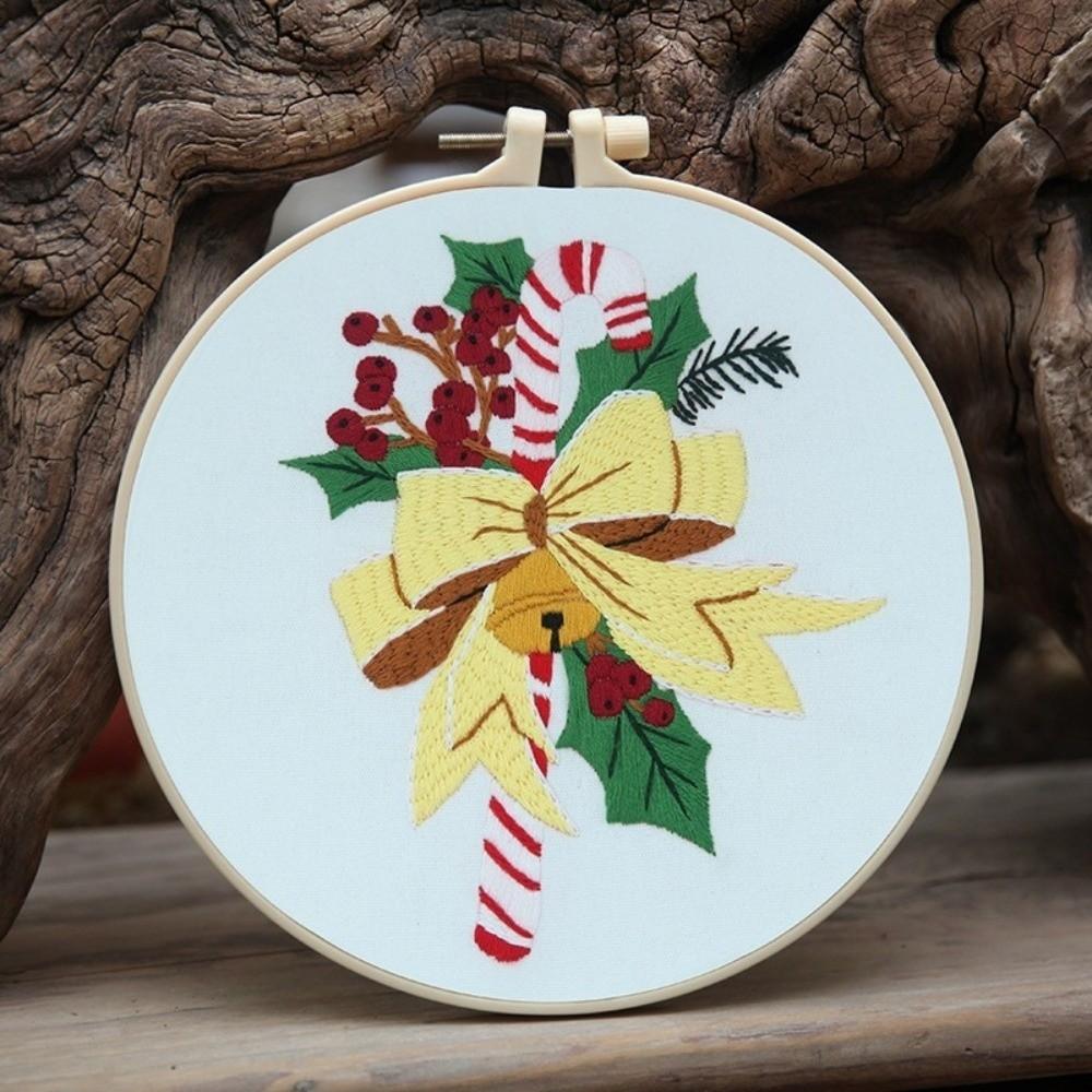 Snowman Tree Christmas Embroidery Kit Santa Claus DIY Embroidery Kit Christmas Gift
