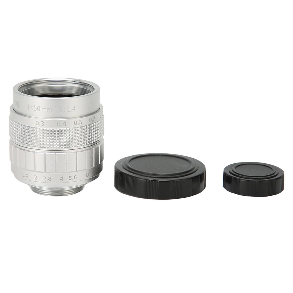 50mm F1.4 Manual Focus Prime Lens HD 2 3 Inch FA Lens Manual Focus Camera Lens for Industrial Video Microscope Camera