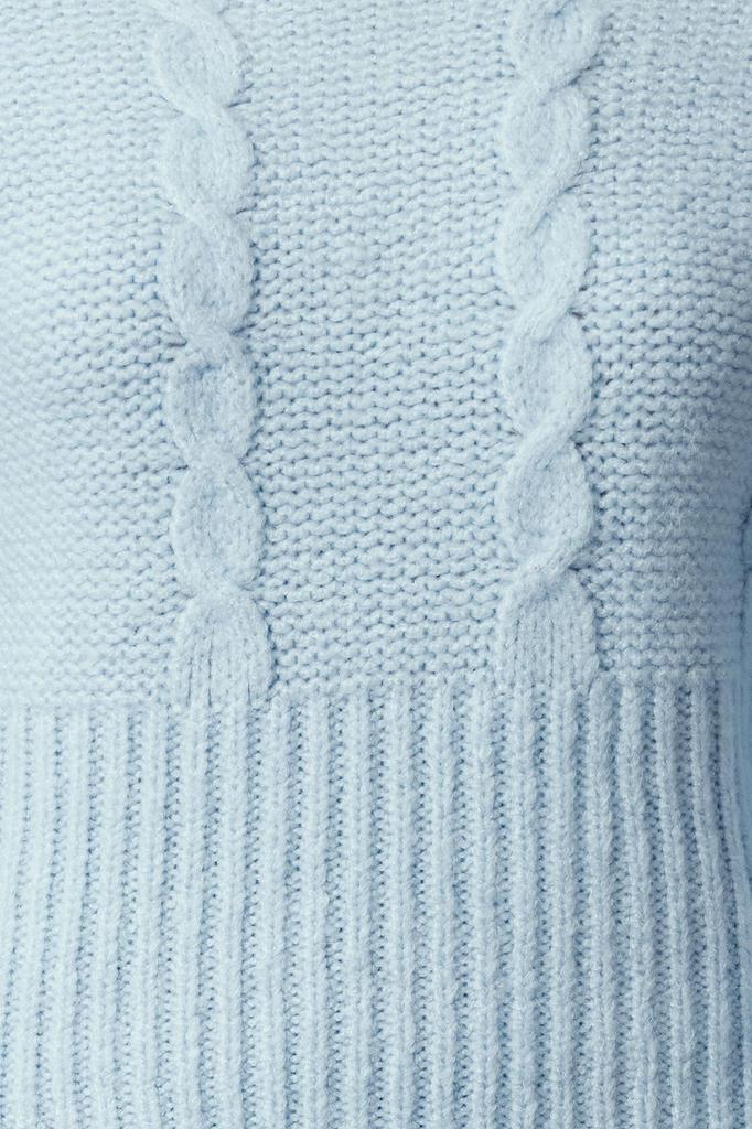 Женская мода Стильный свитер Серые волосы Вязаный свитер с круглым вырезом Трикотаж