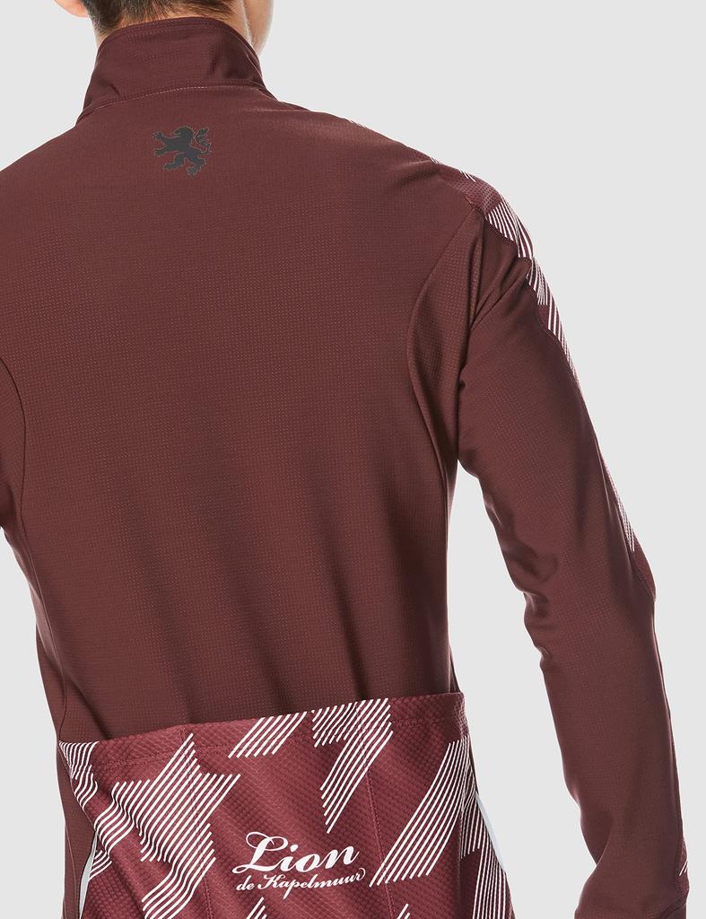 Lion de Capelmuur Competition Jacket EVO4 Oblique Maroon XL Cycling Jacket for Fall/Winter (5°C-15°C)