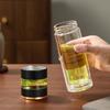 Yaji Double-Wall Glass Tea Infuser Bottle